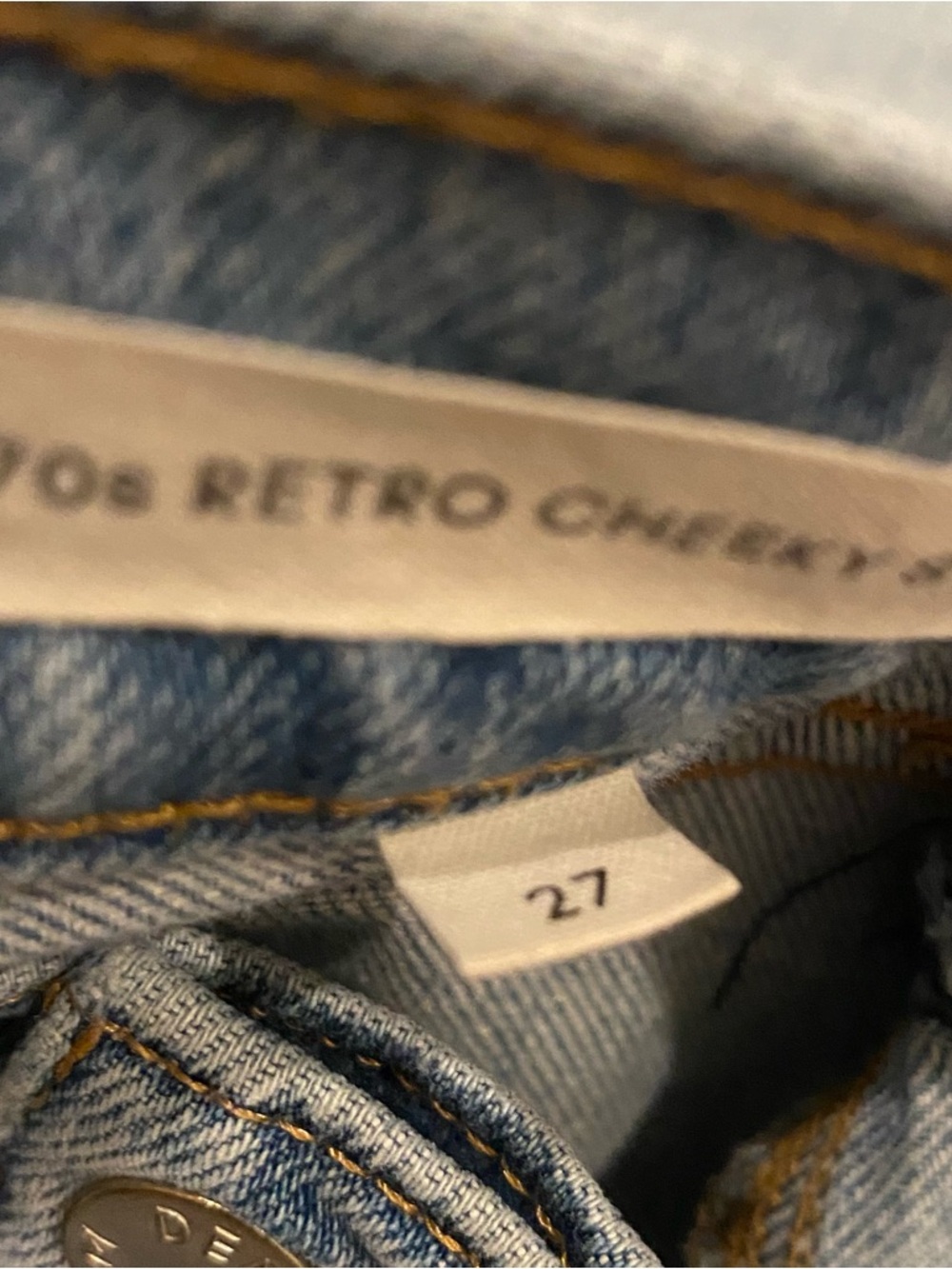 Aritzia 27 Denim Forum 70s Retro Cheeky Straight Denim Jeans - Picture 6 of 13